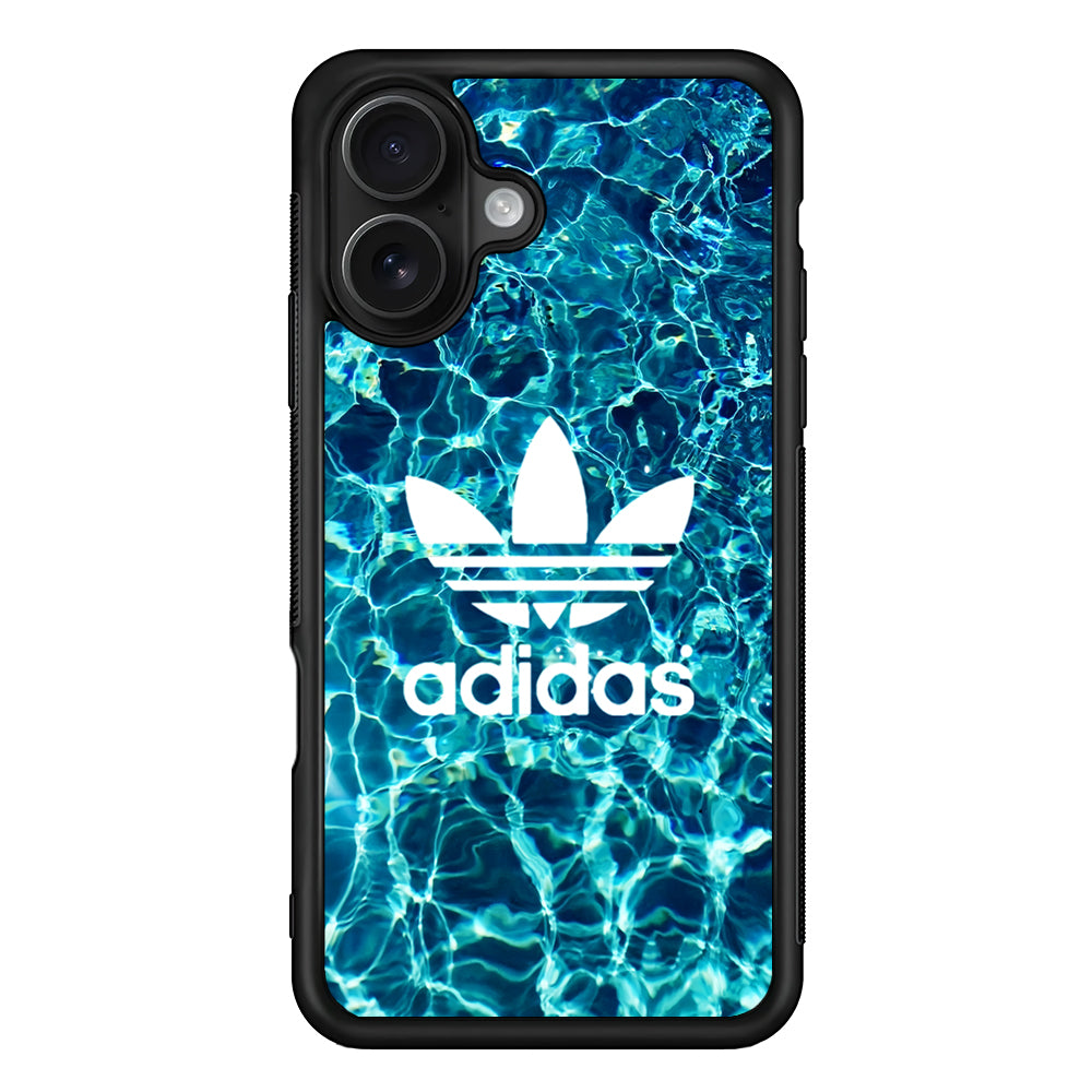 Adidas Logo Water Background iPhone 16 Case - Oxvistore