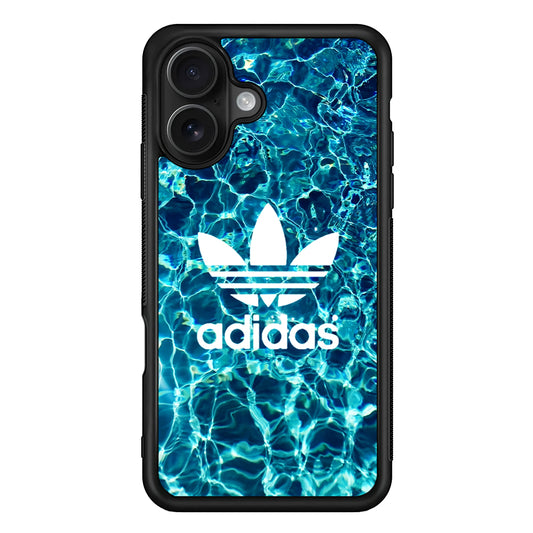 Adidas Logo Water Background iPhone 16 Case - Oxvistore