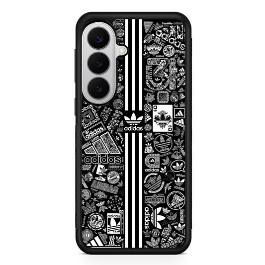 Adidas Collection Black White Samsung Galaxy S26 Case | Slim Samsung Galaxy S26 Rubber Case