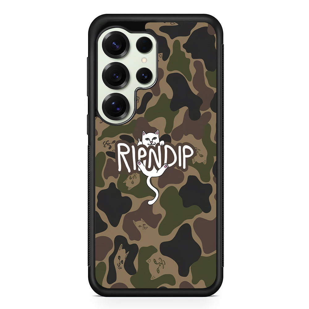 Rip N Dip Green Camo Samsung Galaxy S25 Ultra Case | Slim Rubber Case for Samsung Galaxy S25 Ultra