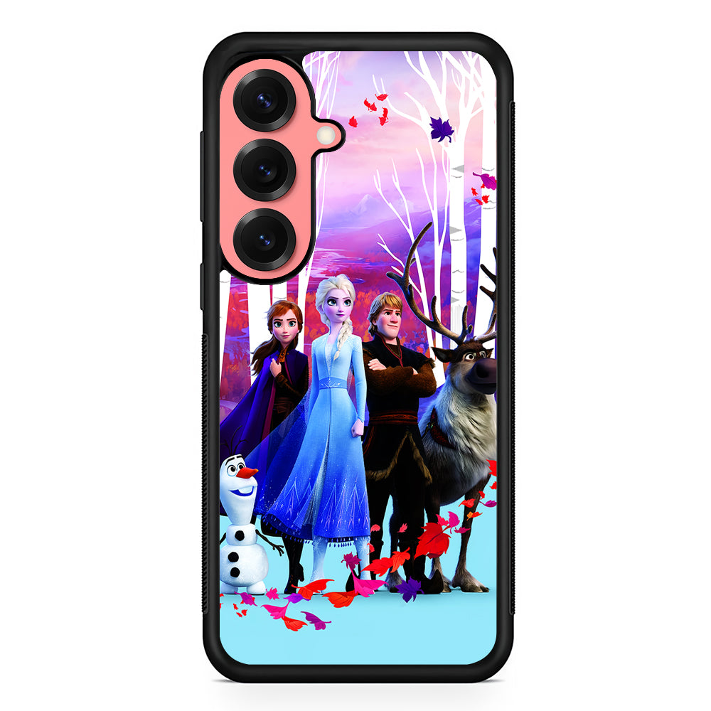 Elsa in Autumn Forest Frozen Samsung Galaxy S25 Case | Protective Case for Samsung Galaxy S25
