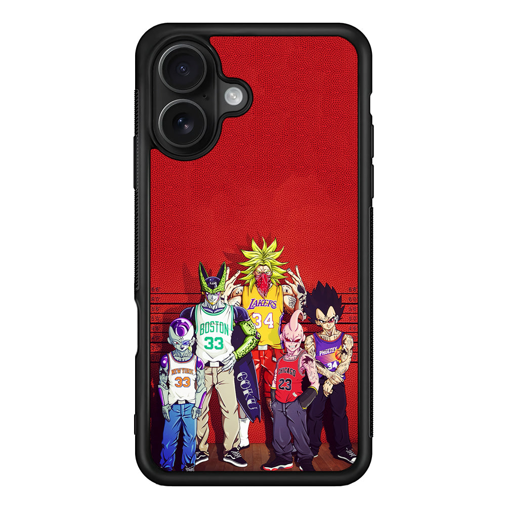 Dragon Ball NBA Style iPhone 16 Case - Oxvistore