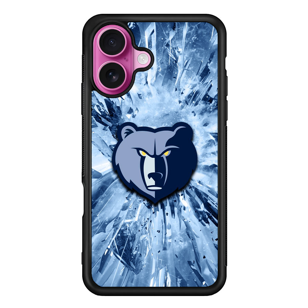 Memphis Grizzlies Crystal iPhone 17 Case | Slim Protective Rubber Phone Cover