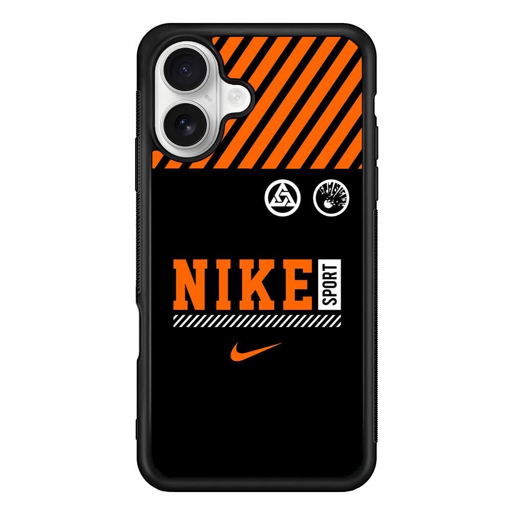 Nike Sport Line Graphics iPhone 16 Plus Case – Slim Fit Protective Phone Case