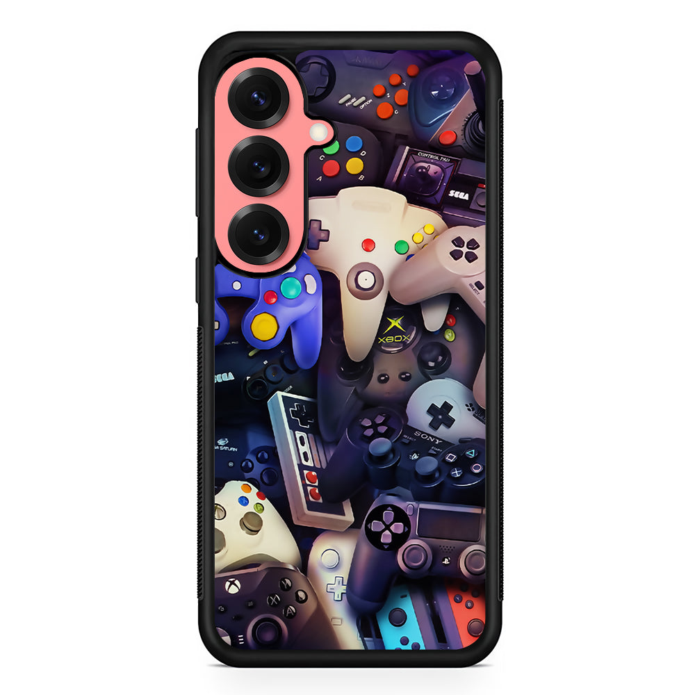 Console Controller Game Retro Samsung Galaxy S25 Case | Protective Case for Samsung Galaxy S25