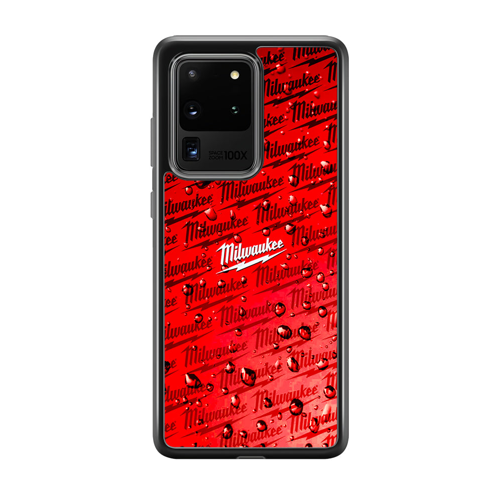 Milwaukee Tool Water Droplet Samsung Galaxy S20 Ultra Case | Slim Rubber Case for Samsung Galaxy S20 Ultra