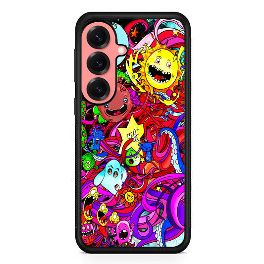 Planet Galaxy Doodle Art Samsung Galaxy S25 Case | Protective Case for Samsung Galaxy S25