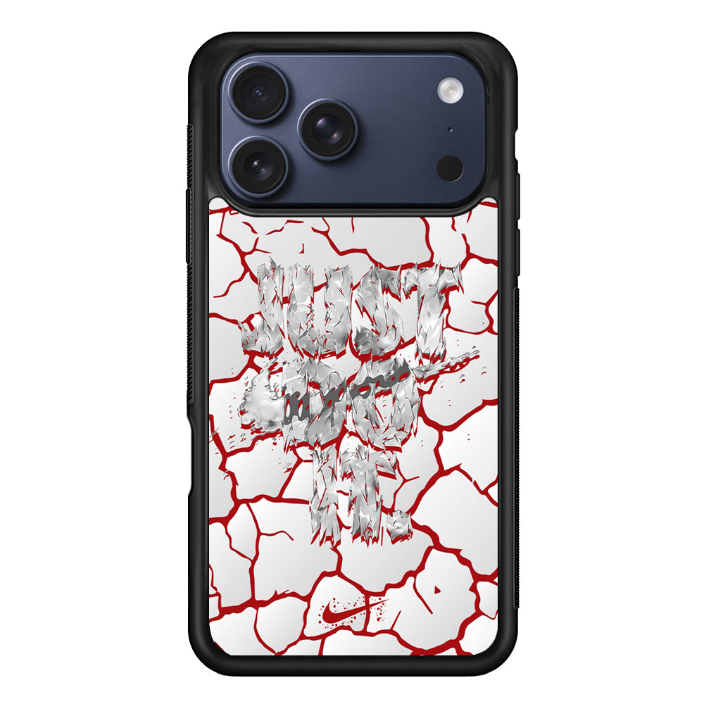 Nike On The Red Crack iPhone 17 Pro Max Case | Durable Rubber Case for iPhone 17 Pro Max