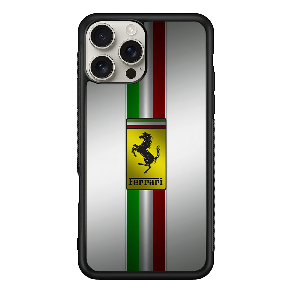 Ferrari Italiano Touch iPhone 16 Pro Max Case | Durable Everyday Protective Cover