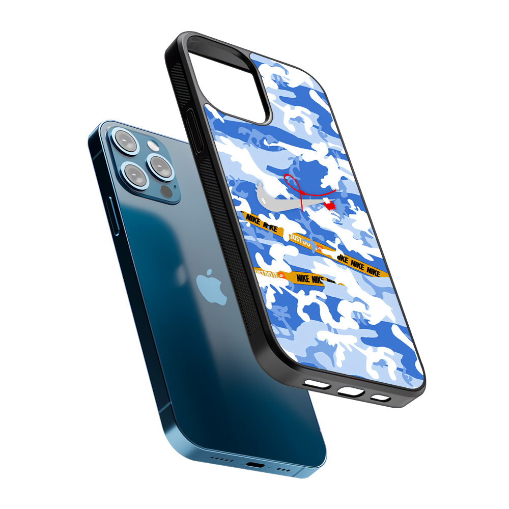 Nike Cloudy Sky Camo 2D Rubber Phone Case | Slim Protective Phone Case