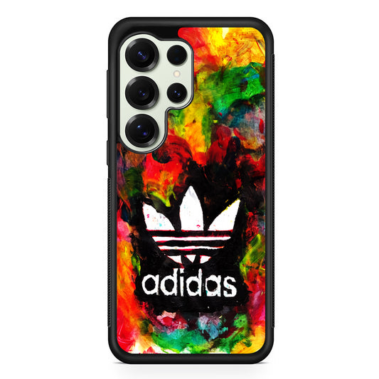 Adidas Logo Colorful Painting Samsung Galaxy S25 Ultra Case | Durable Rubber Case for Samsung Galaxy S25 Ultra