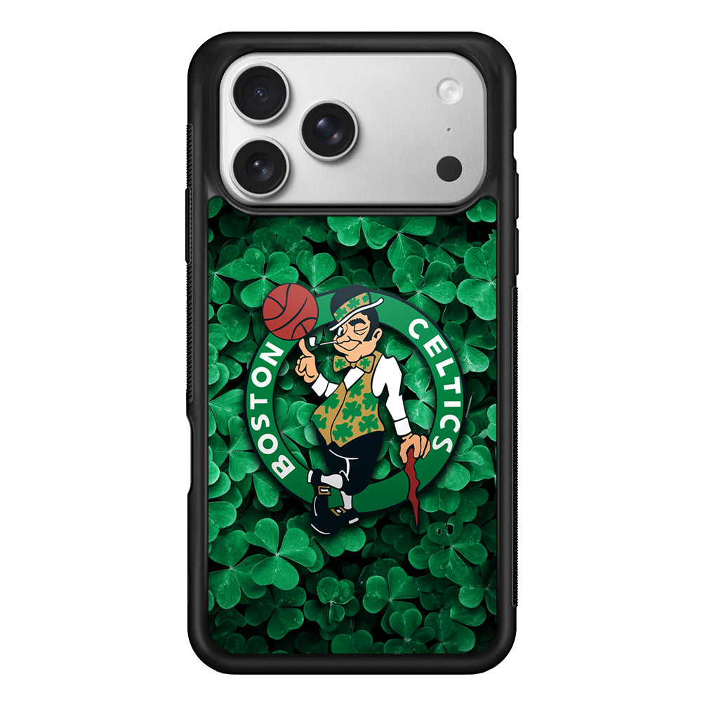 Boston Celtics Leaf iPhone 17 Pro Case | Slim Rubber Case for iPhone 17 Pro