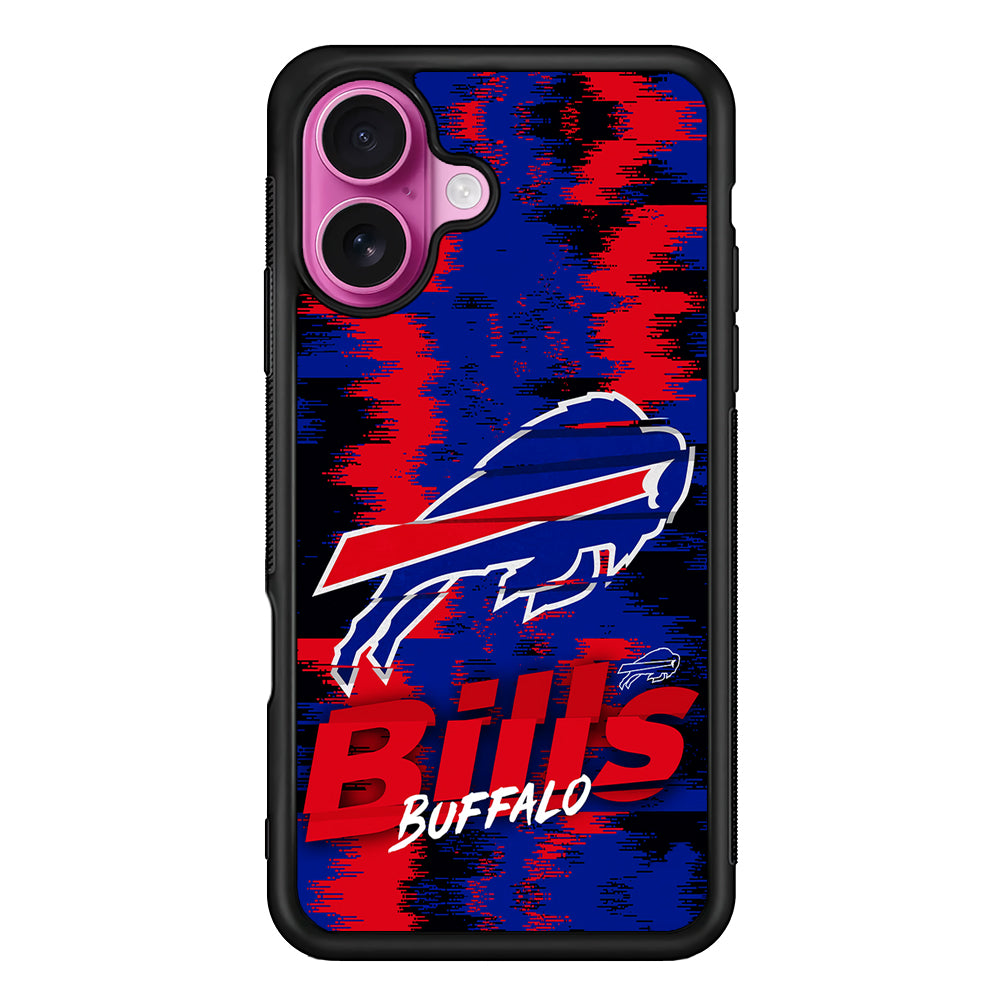 Buffalo Bills Abstract Color iPhone 17 Case | Slim Protective Rubber Phone Cover