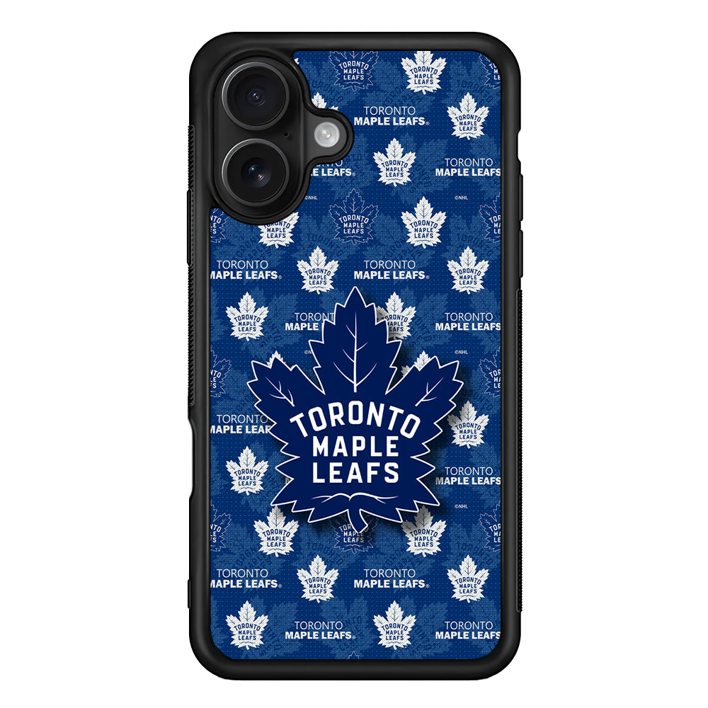 Toronto Maple Leafs Pattern iPhone 16 Case - Oxvistore