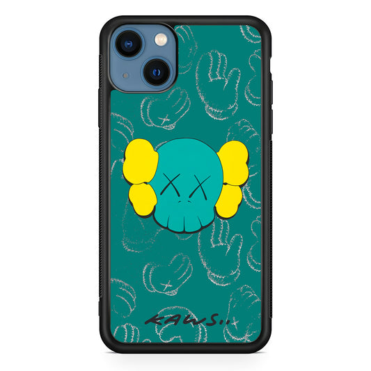 Kaws Face Tosca Touch iPhone 13 Case | Slim Rubber Case for iPhone 13