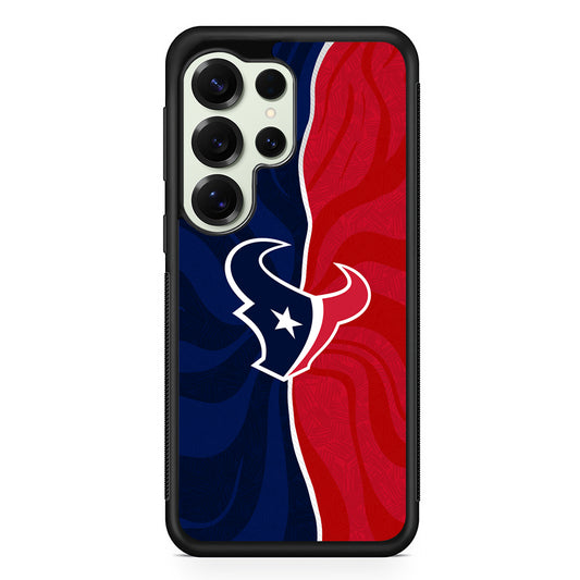 Houston Texans Logo Samsung Galaxy S25 Ultra Case | Durable Rubber Case for Samsung Galaxy S25 Ultra