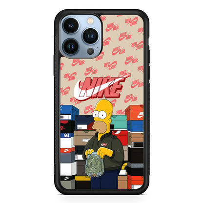 Nike Homer Spend Money 2D Rubber Phone Case | Slim Protective Phone Case