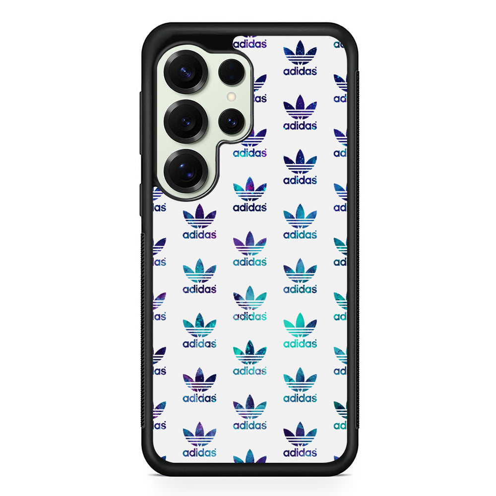 Adidas Logo Space Pattern Samsung Galaxy S25 Ultra Case | Durable Rubber Case for Samsung Galaxy S25 Ultra