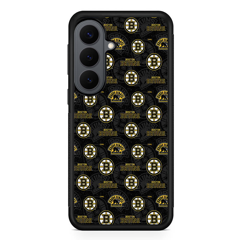 Boston Bruins Pattern Samsung Galaxy S26 Plus Case | Slim Rubber Case for Samsung Galaxy S26 Plus
