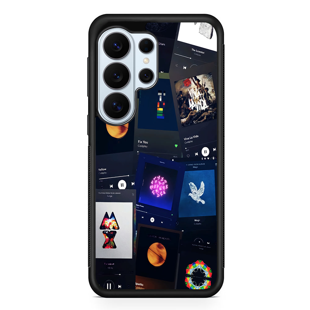 Coldplay Playlist Song Samsung Galaxy S26 Ultra Case | Protective Phone Cover