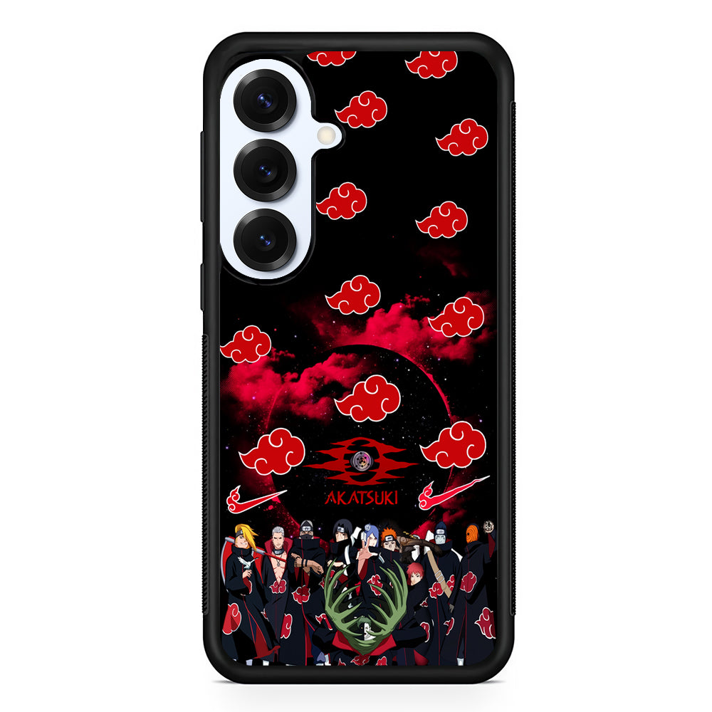 Naruto Akatsuki Troops Samsung Galaxy S25 Plus Case | Slim Rubber Cover for Samsung Galaxy S25 Plus
