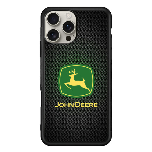John Deere Fiber Illusion iPhone 16 Pro Max Case | Slim Rubber Case for iPhone 16 Pro Max