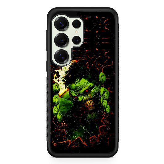 Angry Hulk Scary Face Samsung Galaxy S25 Ultra Case | Durable Rubber Case for Samsung Galaxy S25 Ultra
