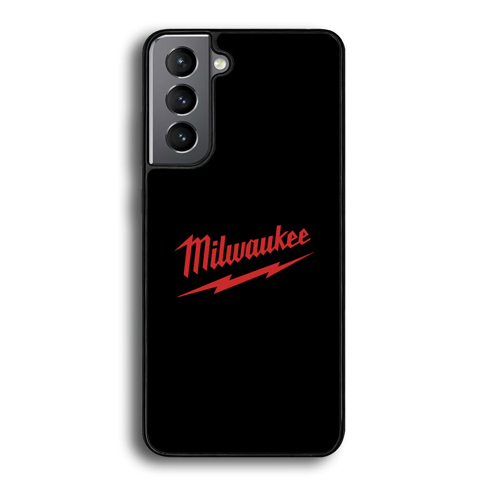 Milwaukee Tool Black Background Samsung Galaxy S24 Plus Case | Slim Rubber Case for Samsung Galaxy S24 Plus