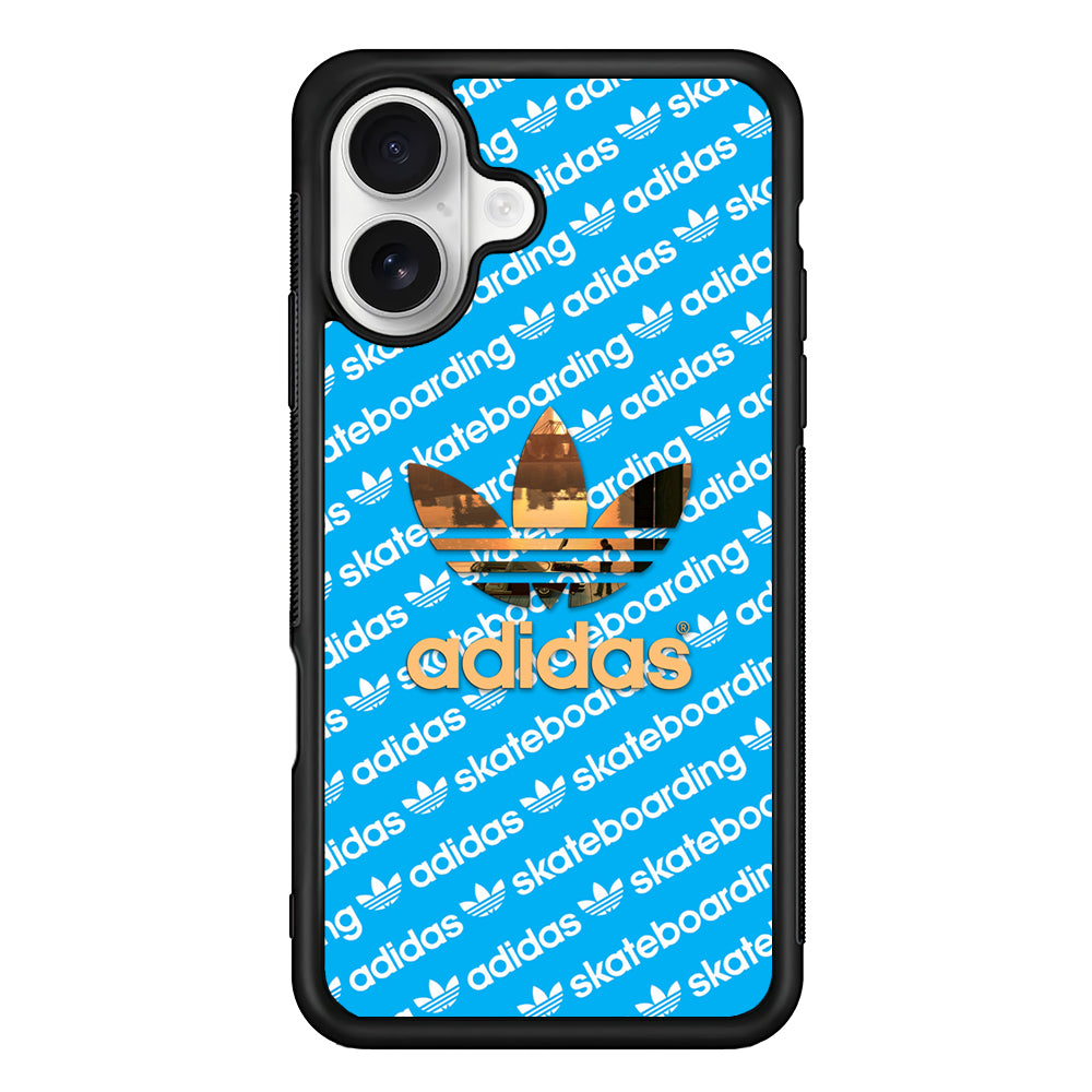 Adidas Skateboarding Patern Box iPhone 16 Plus Case – Slim Fit Protective Phone Case