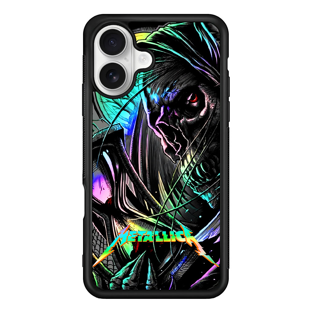 Metallica Angel of Death iPhone 16 Plus Case | Durable Protective Rubber Cover