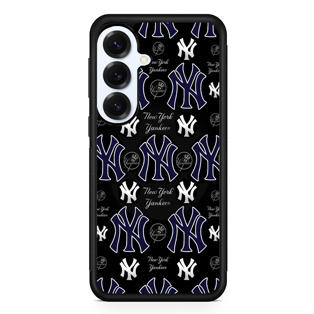 New York Yankees Pattern Samsung Galaxy S25 Plus Case | Slim Rubber Cover for Samsung Galaxy S25 Plus