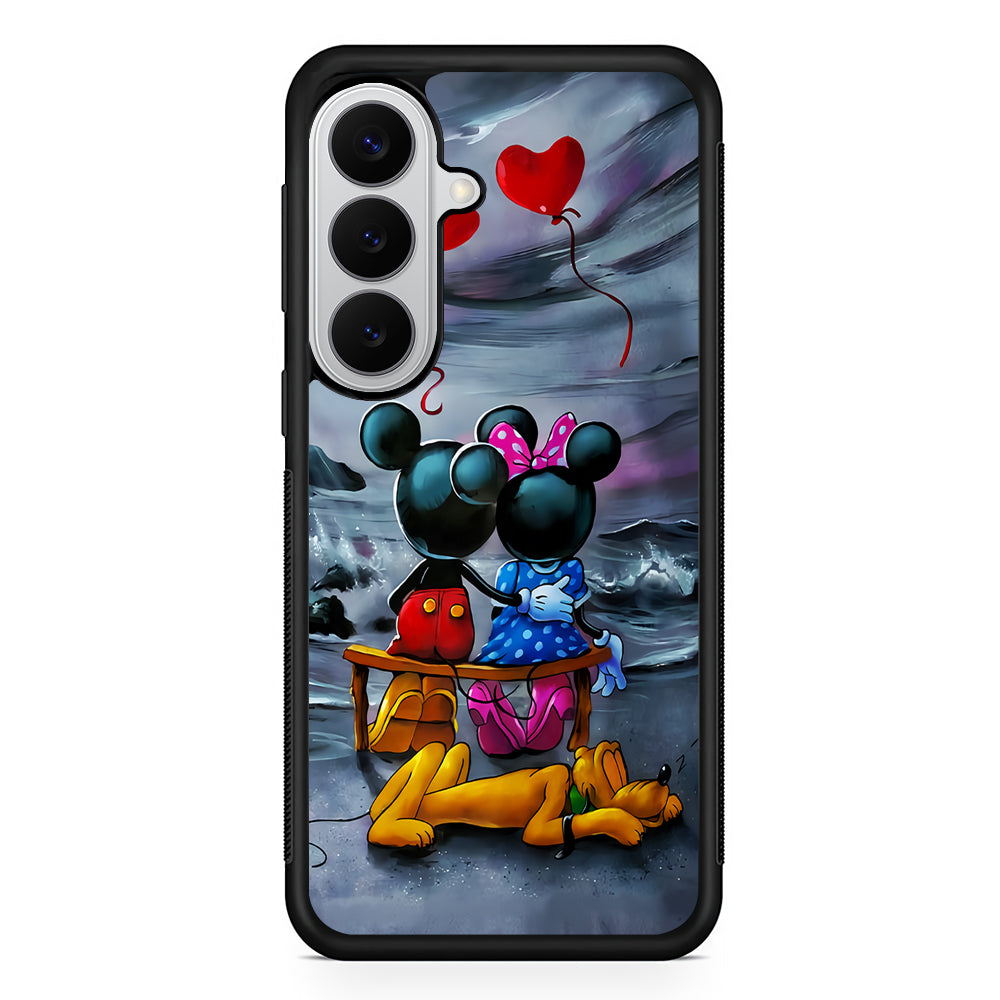 Mickey Minnie on The Beach Samsung Galaxy S26 Case | Protective Rubber Cover