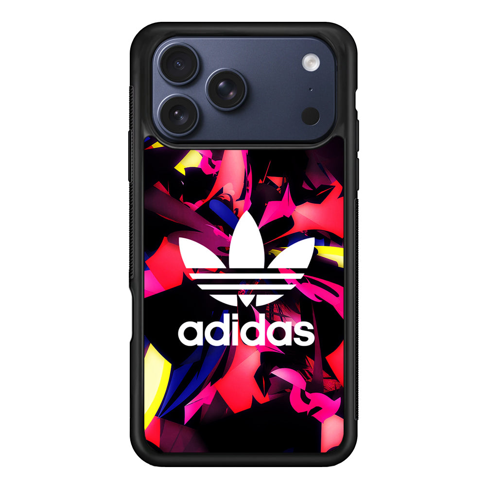 Adidas Logo Colorful Abstract iPhone 17 Pro Max Case | Durable Rubber Case for iPhone 17 Pro Max