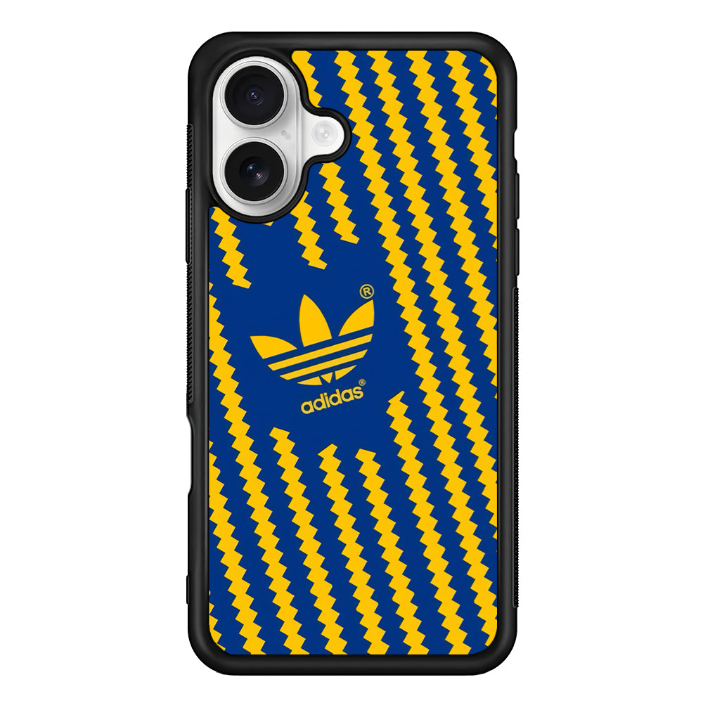 Adidas Choppy Line iPhone 16 Plus Case – Slim Fit Protective Phone Case