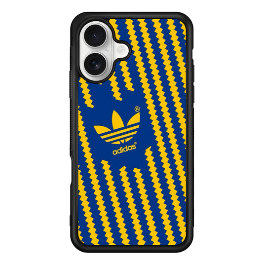Adidas Choppy Line iPhone 16 Plus Case – Slim Fit Protective Phone Case
