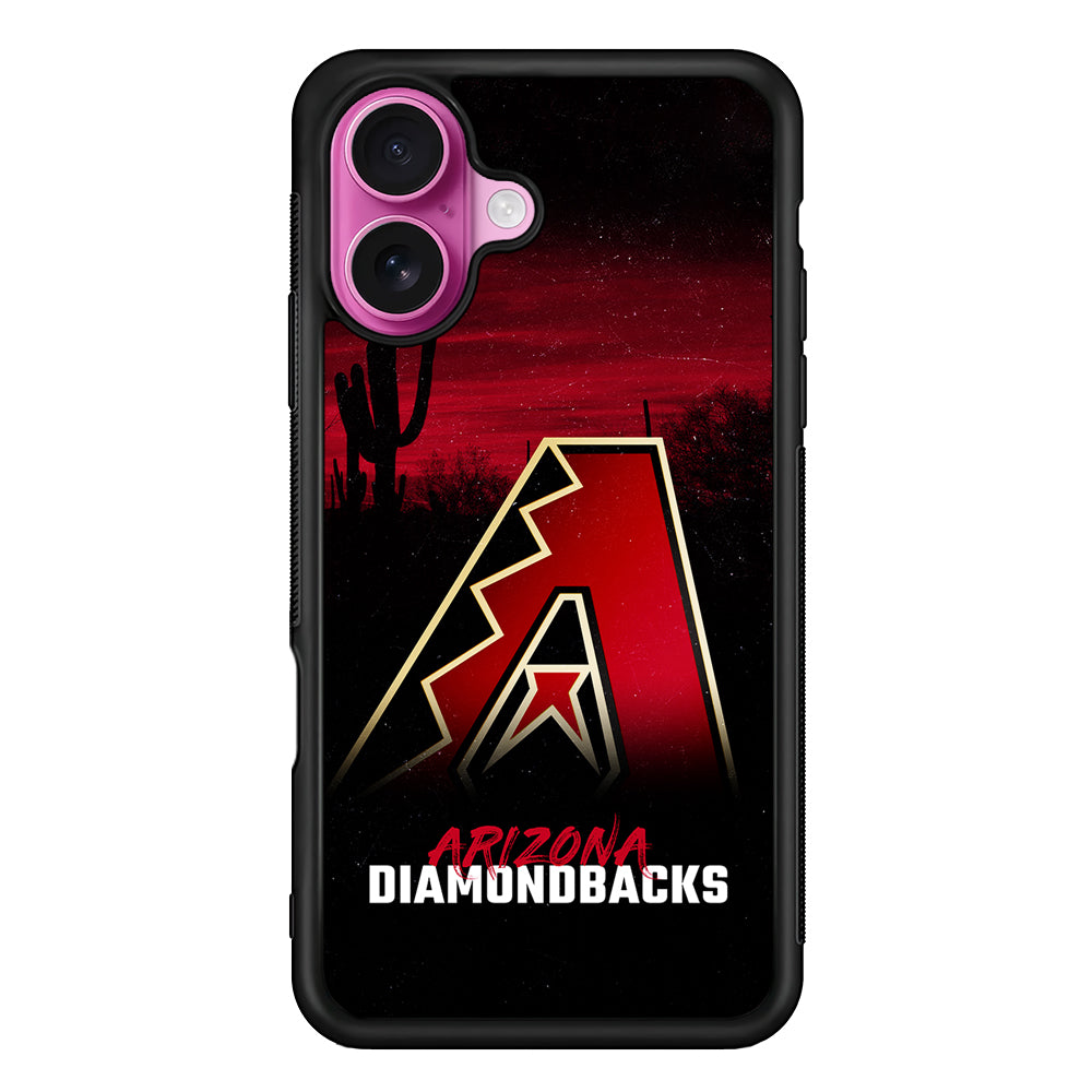 Arizona Diamondbacks Logo iPhone 17 Case | Slim Protective Rubber Phone Cover