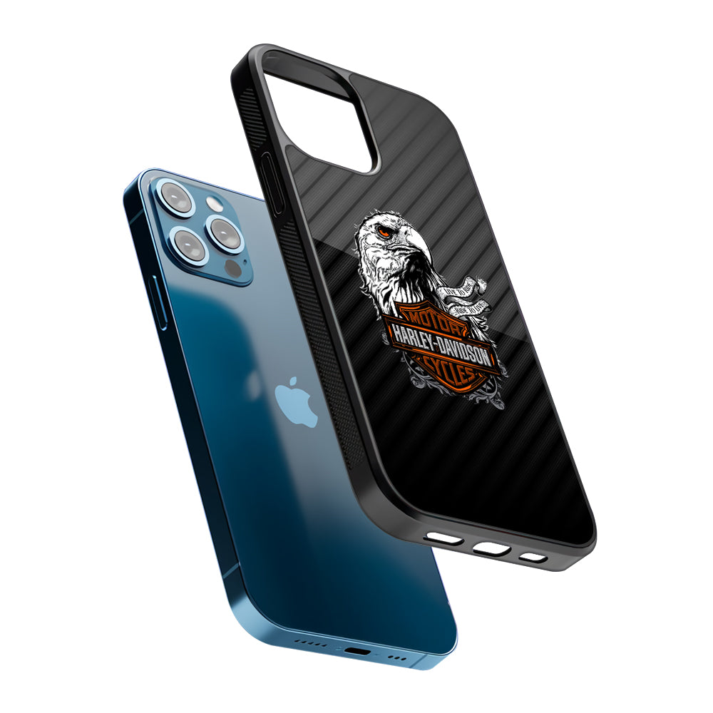 Harley Davidson Dashing Like an Eagle 2D Rubber Phone Case | Slim Protective Phone Case