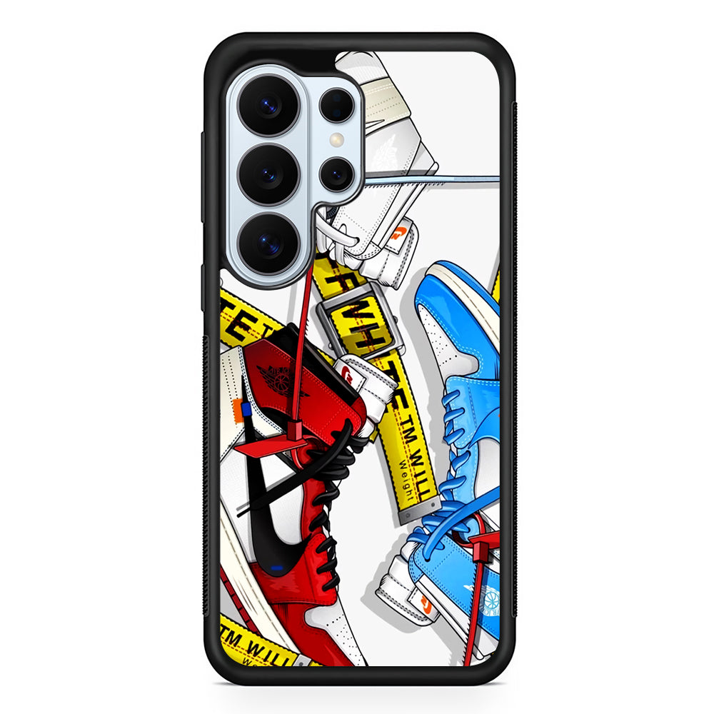 Nike Air x Off White Shoes Colase Samsung Galaxy S26 Ultra Case | Protective Phone Cover