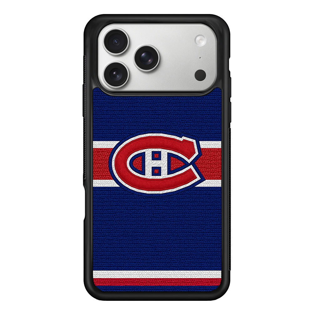 Montreal Canadiens Logo iPhone 17 Pro Case | Slim Rubber Case for iPhone 17 Pro