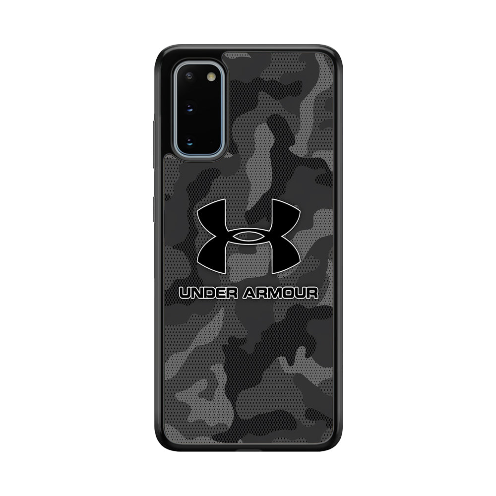Under Armour Black Camo Samsung Galaxy S20 Case | Slim Rubber Case for Samsung Galaxy S20