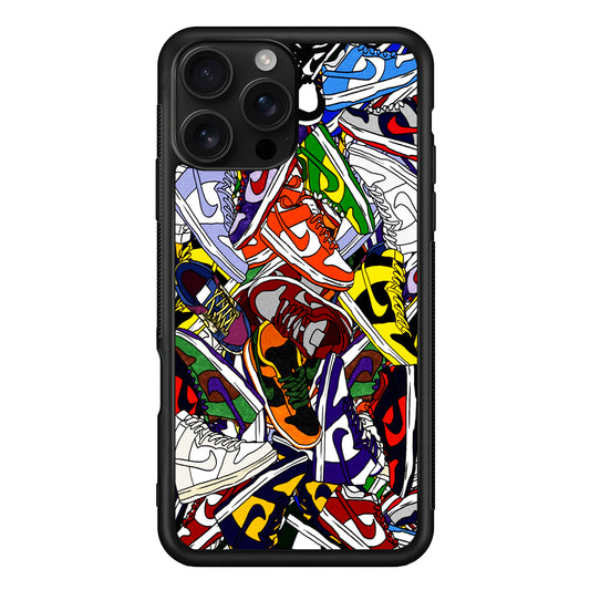 Cartoon Sneaker Nike iPhone 16 Pro Case - Stylish Protective Cover for iPhone 16 Pro