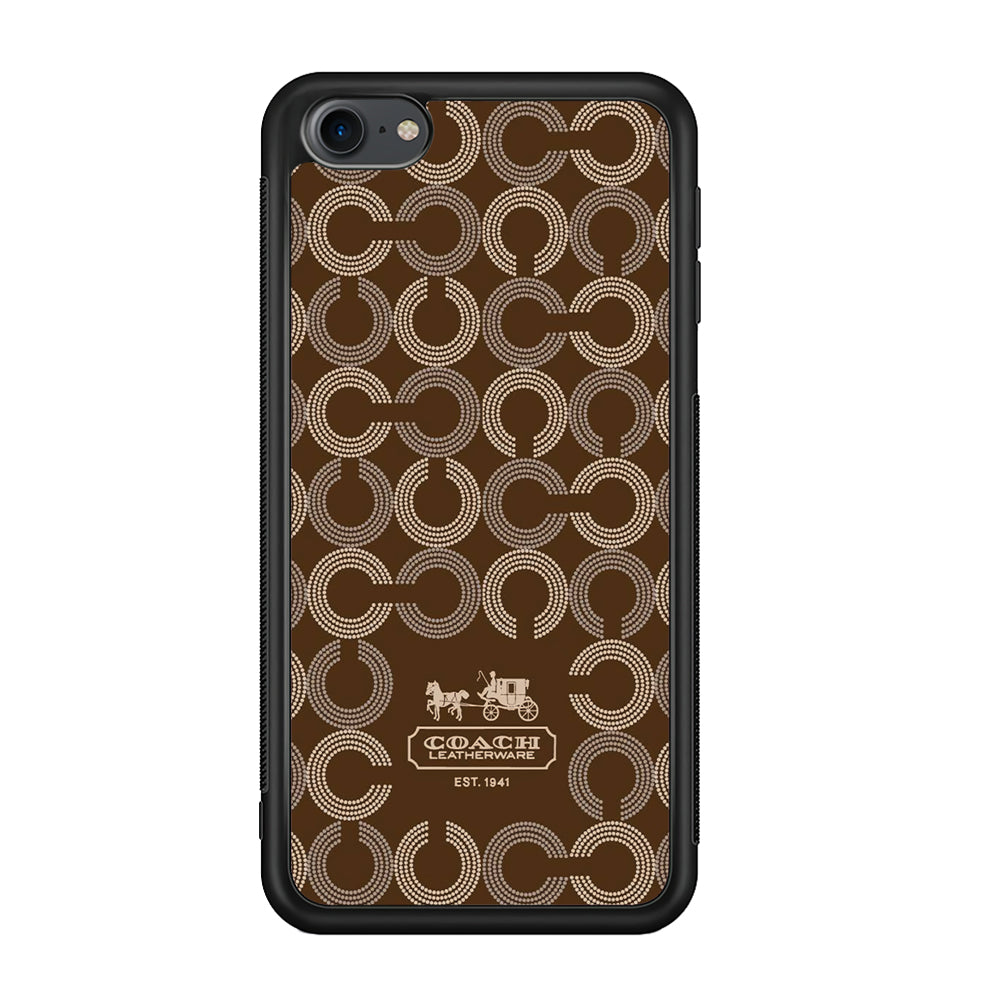 Coach Pattern Brown iPod Touch 6 Case | Slim Rubber Case for iPod Touch 6
