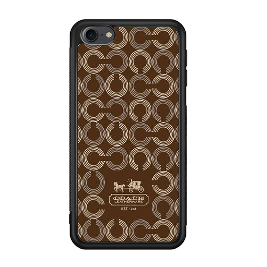 Coach Pattern Brown iPod Touch 6 Case | Slim Rubber Case for iPod Touch 6