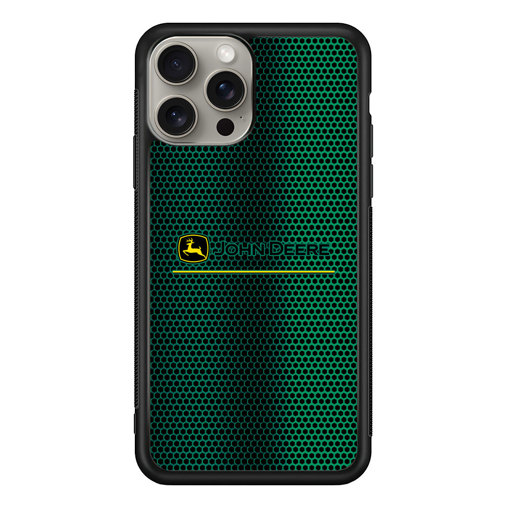John Deere Luxury Hexagon iPhone 15 Pro Case | Slim Rubber Case for iPhone 15 Pro