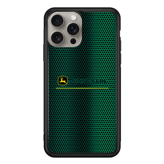 John Deere Luxury Hexagon iPhone 15 Pro Case | Slim Rubber Case for iPhone 15 Pro