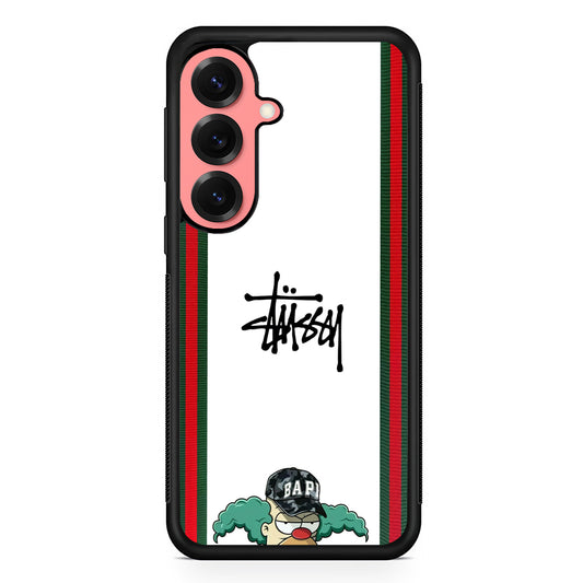 Stussy Homer Simpson Samsung Galaxy S25 Case | Slim Rubber Case for Samsung Galaxy S25