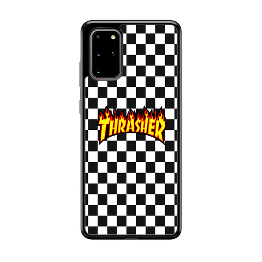Thrasher Chess Pattern Samsung Galaxy S20 Plus Case | Slim Rubber Case for Samsung Galaxy S20 Plus