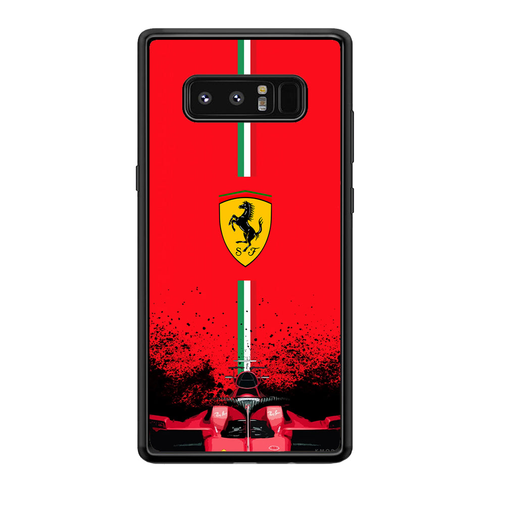 Ferrari Luxury Car Logo Samsung Galaxy Note 8 Case | Slim Rubber Case for Samsung Galaxy Note 8