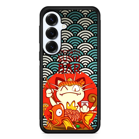 Pokemon Meowth Sushi Bar Samsung Galaxy S25 Plus Case | Slim Rubber Cover for Samsung Galaxy S25 Plus