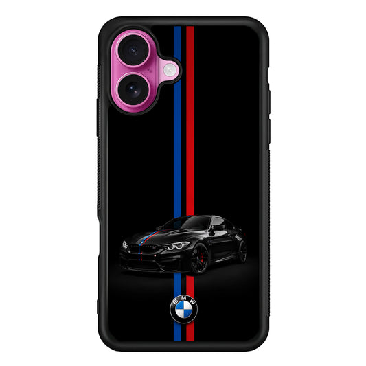 BMW M4 Coupe Racing Stripe iPhone 17 Case | Slim Rubber Case for iPhone 17